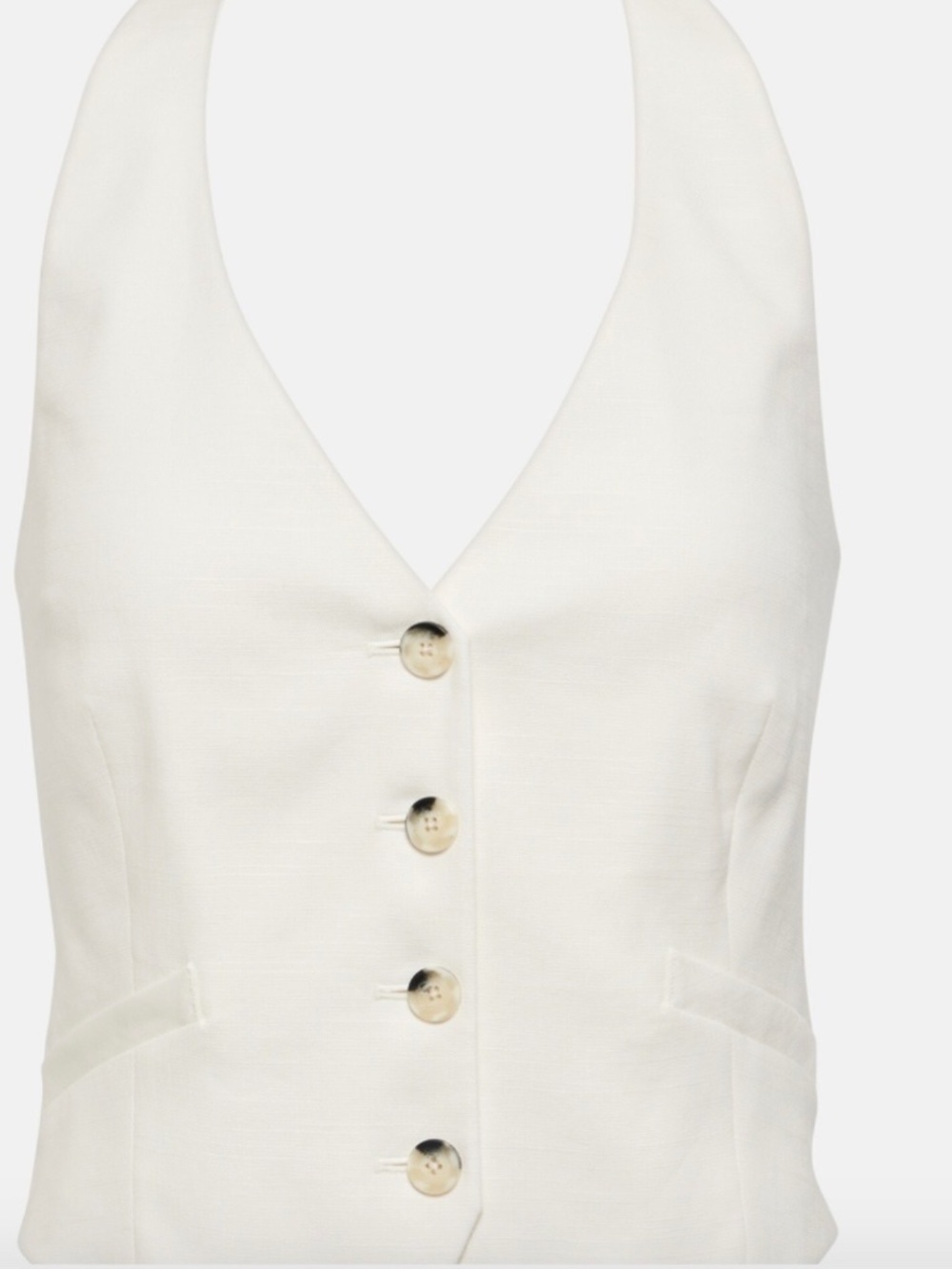Veronica Beard Arabelle Stretch Linen Vest NEW